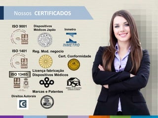 Dispositivos
Médicos Japão
ISO 13485
ISO 9001
ISO 1401
Licença fabricação
Dispositivos Médicos
Marcas e Patentes
Reg. Mod. negocio
Cert. Conformidade
Direitos Autorais
Inmetro
Nossos CERTIFICADOS
 