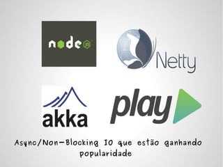Async/Non-Blocking IO que estão ganhandoAsync/Non-Blocking IO que estão ganhando
popularidadepopularidade
 