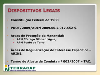 Indicar  ocupações informais a serem qualificadas, recuperadas ou eventualmente desconstituídas.Localização