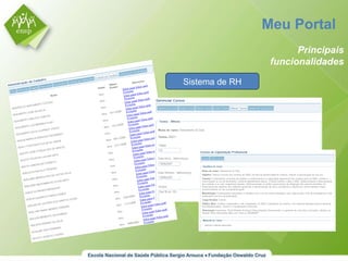 Sistema de RH Meu Portal  Principais funcionalidades 