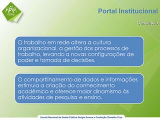 Portal Institucional Conclusão 