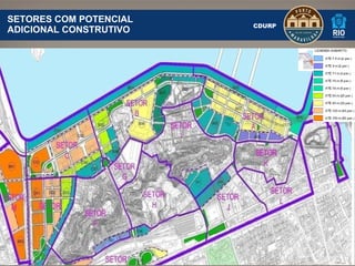 SETORES COM POTENCIAL  ADICIONAL CONSTRUTIVO  CDURP 