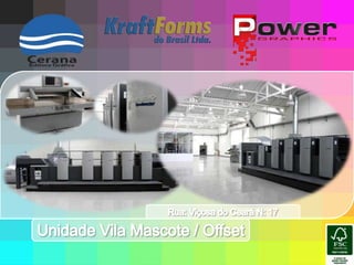 Rua: Viçosa do Ceará N: 17 Unidade Vila Mascote / Offset