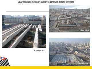 Couvrir les voies ferrées en assurant la continuité du trafic ferroviaire
4° trimestre 2013
Février 2015
Dec 2013
 
