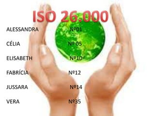 ALESSANDRA   Nº01

CÉLIA        Nº 05

ELISABETH    Nº10

FABRÍCIA     Nº12

JUSSARA      Nº14

VERA         Nº35
 