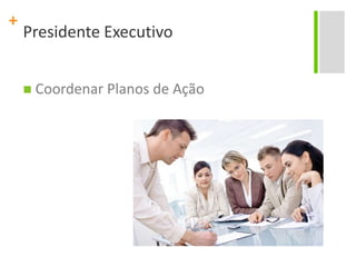 Presidente Executivo Coordenar Planos de Ação