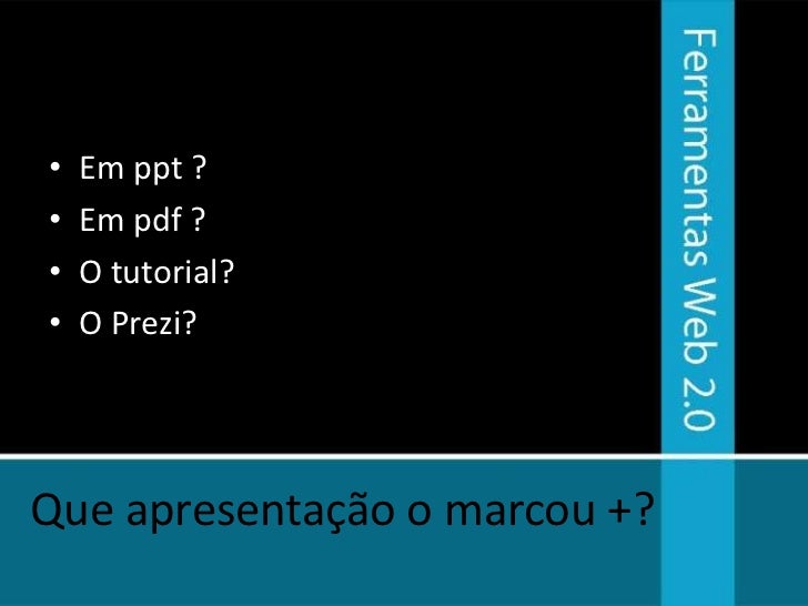 Programa apresentacao slides prezi