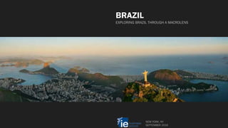 NEW YORK, NY
SEPTEMBER 2016
EXPLORING BRAZIL THROUGH A MACROLENS
BRAZIL
 