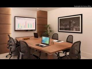 Ilustração do home office
 