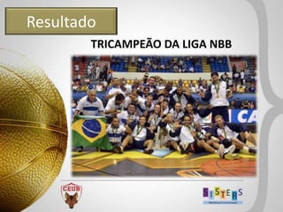 Resultado
        TRICAMPEÃO DA LIGA NBB
 