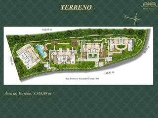 TERRENO 59,00 m 181,11 m 40,20 m 184,60 m Área do Terreno: 9.368,89 m²  Rua Professor Alexandre Correa, 300 