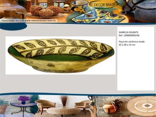 GAMELA GIGANTE Ref. 100000000246  Peça em cerâmica mede 65 x 28 x 14 cm. 