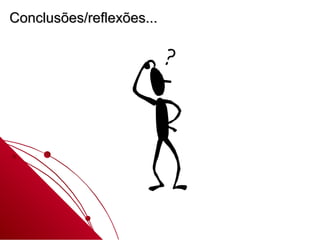 Conclusões/reflexões...
 