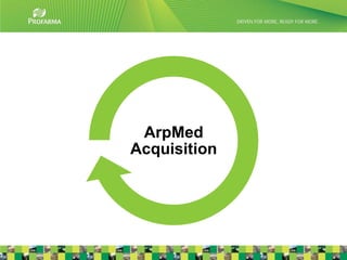 ArpMed
Acquisition




              6
 