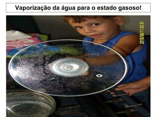 22/09/10 Vaporização da água para o estado gasoso! 
