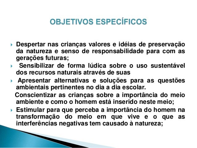 Apresentacao sobre meio ambiente