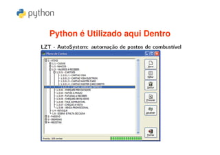 Python é Utilizado aqui Dentro
 