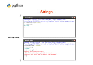 Strings




Imutável Teste
 