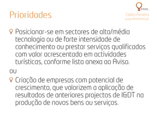 Apresentação QREN - IPAM de Aveiro