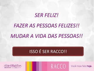 AUMENTANDO SUA EQUIPE:1ª GERAÇÃO:10% sobre a venda da sua equipe de 1ª geração (mensal);2ª GERAÇÃO:4% sobre a venda da sua equipe de 2ª geração (Trimestral);AUMENTANDO SUA EQUIPE: