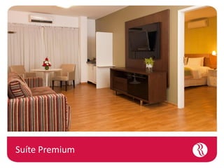 Acomodações
          Todas acomodações possuem:
Internet Wi-Fi ( cortesia), ar–condicionado, TV LCD 32
    a cabo, cofre digital, minibar, piso antialérgico,
    banheiro equipado com espelho de aumento.
 