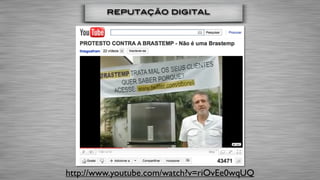 reputação digital




http://www.youtube.com/watch?v=riOvEe0wqUQ
 