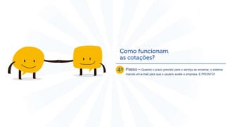 Passo – Quando o prazo previsto para o serviço se encerrar, o sistema
manda um e-mail para que o usuário avalie a empresa. E PRONTO!
 