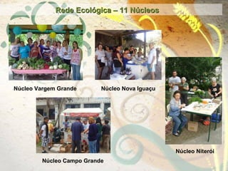 Rede Ecológica – 11 NúcleosRede Ecológica – 11 Núcleos
Núcleo Vargem Grande
Núcleo Campo Grande
Núcleo Niterói
Núcleo Nova Iguaçu
 