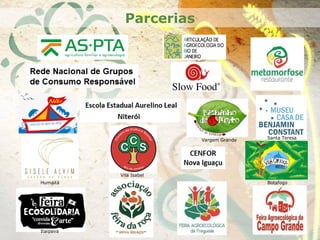 Parcerias
Vila Isabel
Vargem Grande
Humaitá
Santa Teresa
Botafogo
Itaipava
 