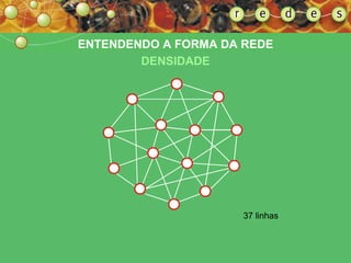 37 linhas ENTENDENDO A FORMA DA REDE DENSIDADE 