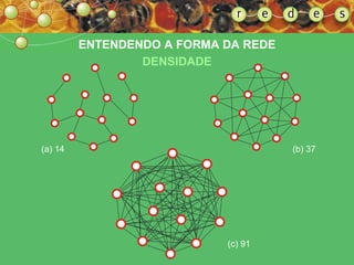 (c) 91 (b) 37 (a) 14 ENTENDENDO A FORMA DA REDE DENSIDADE 