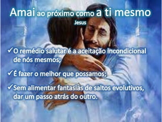 O espírita costuma “neurotizar” a proposta da reforma íntima. É a “neurose de santificação”, um modo imaturo de agir em razão da ausência de noções mais profundas sobre a sua verdadeira realidade espiritual.Perigosas ameaças!!!a culpa
