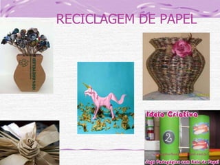 RECICLAGEM DE PAPEL

 