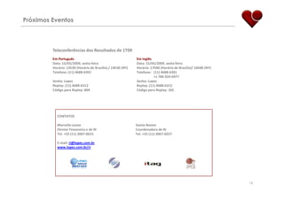 ApresentaçãO Resultados 1 T09 Final