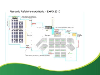 Planta do Refeitório e Auditório – EXPO 2010  