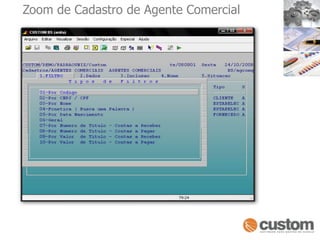Zoom de Cadastro de Agente Comercial