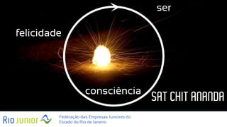Federação das Empresas Juniores do
Estado do Rio de Janeiro
ser
consciência
felicidade
SAT CHIT ANANDA
 