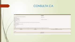 CONSULTA CA
 