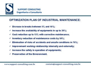 SUPPORT CONSULTING
           SUPPORT CONSULTING
          Engenharia e Consultoria




www.support-consulting.com.br
www.support-consulting.com.br        contato@support-consulting.com.br
 