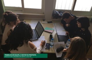 TRABALHO EM EQUIPA, O MOTOR DA PROPOSTA
ESCOLA SECUNDÁRIA DA SERTÃ, 2017/18
 