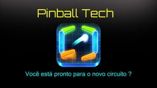 Pinball Tech
Você está pronto para o novo circuito ?
 