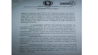Ministério Público das Comarcas Apuiarés, General Sampaio e Pentecoste quer reduzir a pratica da direção perigosa