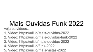 Mais Ouvidas Funk 2022
veja os videos…
1. Video: https://uii.io/Mais-ouvidas-2022
2. Video: https://uii.io/mais-ouvidas-funk-2022
3. Video: https://uii.io/mais-ouvidas-2022
4. Video: https://uii.io/funk-2022
5. Video: https://uii.io/mais-vistas-2022
 