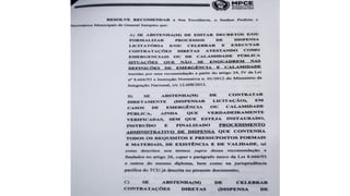Recomendação Ministério Público - Prefeitura de Cananéia