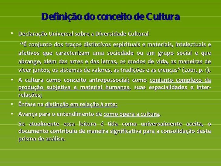 O conceito sociológico de cultura - Ciberdúvidas da ...