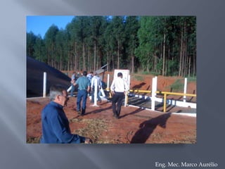 Por que na industria cerâmicaCriação de um novo centro de produção de Gás (GNBio) próximo (60 Km) ao Pólo Cerâmico existente (APL Cerâmico).Um consumidor ANCORA – FORNARIGrande consumo energético;Impacto ambiental muito grande (fornos a lenha);Busca por avanço tecnológico;Elevar a qualidade e produtividade aos produtos finais;Eng. Mec. Marco Aurélio