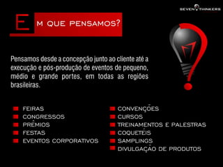 Apresentação seven thinkers