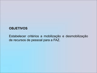 SUMÁRIO6.4- Mobilização do Canteiro6.4.1- Instalação do Canteiro6.4.2- Dimensionamento dos Recursos de Oficina e Campo6.5-  Programação e Controle6.5.1- Processamento e Distribuição da Programação6.5.2- Análise da Programação6.5.3- Reprogramação6.5.4- Replanejamento da Parada6.5.5- Emissão de Relatórios e Gráficos de Controle6.5.5.1- Controle e Acompanhamento da Parada6.5.5.2- Curva de Avanço Físico6.5.5.3- Acompanhamento do Caminho Crítico6.6- Execução6.6.1- Elaboração dos Procedimentos de Execução6.6.2- Procedimentos de Execução6.6.3- Procedimentos de Segurança e Meio Ambiente 6.6.4- Execução de Serviços de Pré-Parada6.6.5- Execução de Serviços de Parada6.6.6- Execução dos Serviços de Pós-Parada