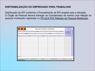 Nivelamento Preliminar;