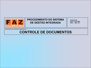 7.4.2 Informações de aquisiçãoAs informações de aquisição devem descrever o produto a ser adquirido e incluir, onde apropriado, requisitos para:a) aprovação de produto, procedimentos, processos e equipamento;b) qualificação de pessoal, e;c) sistema de gestão da qualidade, meio ambiente e seguranca e saude ocupacional.A FAZ deve assegurar a adequação dos requisitos de aquisição especificados antes da sua comunicação ao fornecedor.